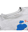 Детска тениска в сив меланж Polefo-3 снимка