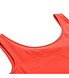 Памучна рокля в червен цвят с лого Brewa-3 снимка