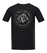 Черна мъжка памучна тениска с щампа Veriation-0 снимка