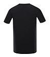 Черна мъжка памучна тениска с щампа Veriation-1 снимка
