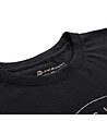 Черна мъжка памучна тениска с щампа Veriation-3 снимка
