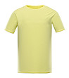 Светложълта памучна мъжка тениска Saif-0 снимка