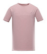 Мъжка памучна тениска в розов нюанс Saif-0 снимка