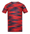 Мъжка тениска в червено и черно Quatr-0 снимка