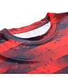 Мъжка тениска в червено и черно Quatr-3 снимка