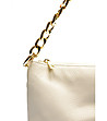 Бежова кожена дамска чанта Ness-3 снимка