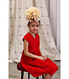 Детска червена рокля Alarice-3 снимка