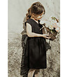 Черна детска рокля Diana-4 снимка