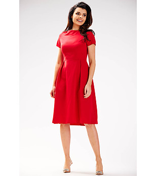 Елегантна рокля в червен нюанс Ronta снимка
