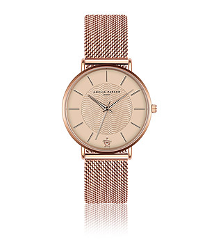 Дамски часовник с ефектна верижка в розовозлатист цвят Melania снимка