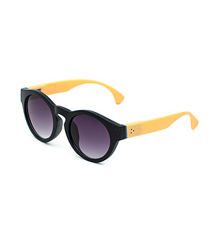 Дамски слънчеви очила в черно и жълто снимка