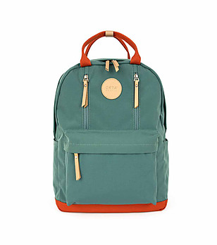 Unisex  раница в зелен нюанс от водоотблъскваща материя No.6 Divided M снимка