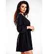 Елегантна рокля в черен цвят Monna-3 снимка