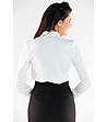 Стилна дамска риза в бяло Polena-1 снимка