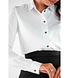 Стилна дамска риза в бяло Polena-4 снимка