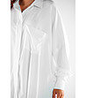 Овърсайз дамска риза в бяло Nora-3 снимка