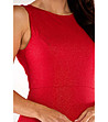 Дълга червена ефектна рокля с брокатен ефект Tonika-4 снимка