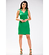 Елегантна рокля в зелен нюанс Glasi-0 снимка