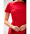 Елегантна рокля в червен нюанс Ronta-3 снимка