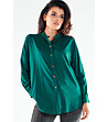 Дамска риза в тъмнозелен цвят Saphir-0 снимка