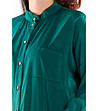 Дамска риза в тъмнозелен цвят Saphir-4 снимка