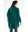Овърсайз дамска риза в тъмнозелен нюанс Nora-1 снимка