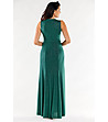Дълга ефектна рокля с брокатен ефект Tonika в зелен нюанс-1 снимка