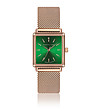 Розовозлатист дамски часовник със зелен циферблат Mona-0 снимка
