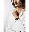 Дамски часовник в розовозлатисто със зелен циферблат Mona-1 снимка