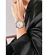 Сребрист дамски часовник със сива кожена каишка Anatola-1 снимка