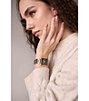 Розовозлатист дамски часовник със зелен циферблат Fiona-1 снимка
