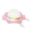 Детска шапка в бяло и розово Merlina-0 снимка