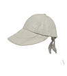 Сива ленена шапка с козирка Celia-2 снимка