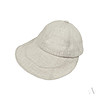 Сива ленена шапка с козирка Celia-3 снимка