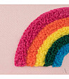 Розова дамска памучна шапка Rainbow-4 снимка