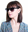 Дамски черни слънчеви очила-0 снимка