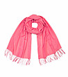 Дамски шал с ресни в розово Emelia-0 снимка