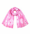 Розов дамски шал с принт Alda-0 снимка