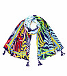 Дамски многоцветен шал Lotty-0 снимка