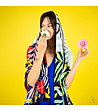 Дамски многоцветен шал Lotty-2 снимка