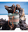 Дамска чанта в  цвят маслина и кафяво Divena-0 снимка