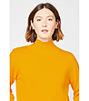 Жълт дамски пуловер Mireille-2 снимка