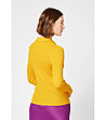 Дамски жълт вълнен пуловер Ness-1 снимка