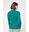 Дамски вълнен зелен пуловер Edelina-1 снимка