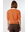 Памучна дамска блуза в оранжево Ardenа-1 снимка