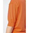 Памучна дамска блуза в оранжево Ardenа-2 снимка