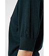 Памучна дамска блуза в тъмнозелено Ardenа-2 снимка
