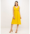 Жълта рокля без ръкави Anatola-3 снимка
