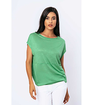 Зелена дамска блуза Eileen снимка