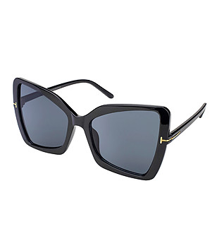 Черни дамски слънчеви очила пеперуда с поляризация Rose снимка